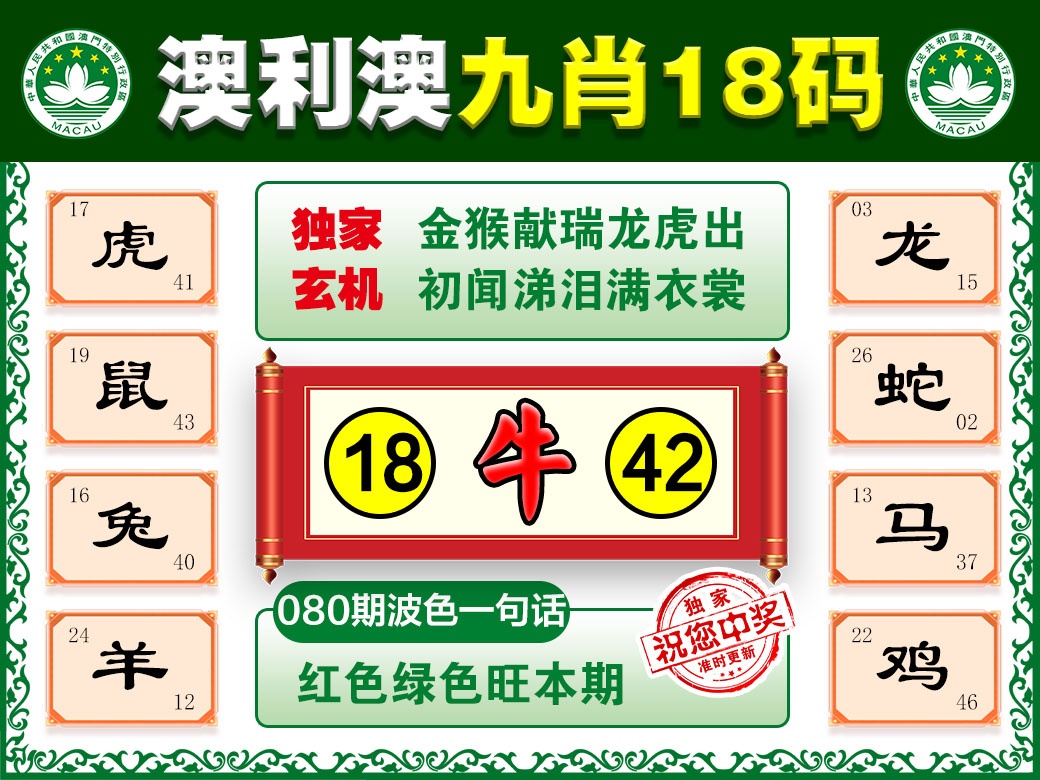 080期澳利澳九肖[图]